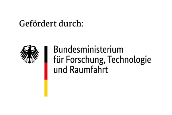 Logo: Gefördert durch BMFTR - Bundesministerium für Forschung, Technologie und Raumfahrt
